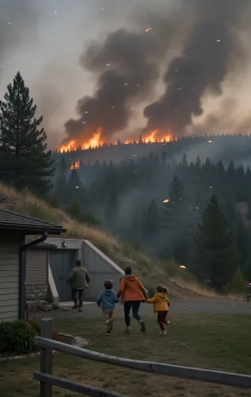 HUYERON DEL INCENDIO Y SE REFUGIARON EN UN TÚNEL… PERO LAS HUELLAS DE BARRO REVELARON QUE ALGUIEN YA LOS ESTABA ESPERANDO