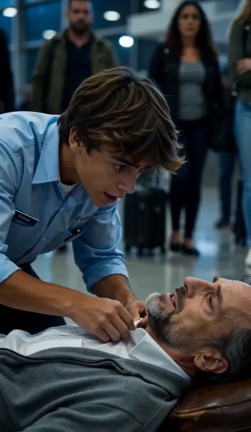 O CHEFE DEMITIU UM JOVEM FAXINEIRO POR SALVAR UM PASSAGEIRO NO AEROPORTO… MAS QUANDO O HOMEM REVELOU SUA VERDADEIRA IDENTIDADE, TODOS FICARAM EM CHOQUE!