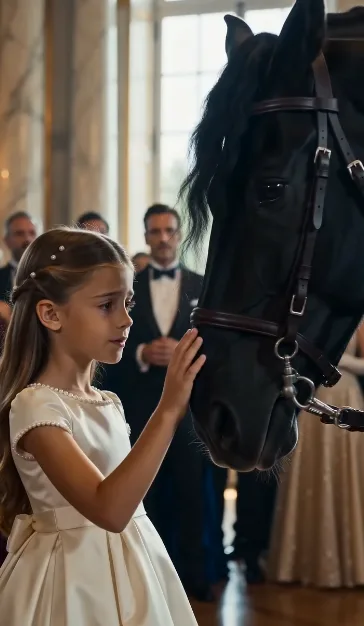 UN MILLONARIO OFRECIÓ UN MILLÓN DE EUROS A QUIEN DOMARA SU CABALLO NEGRO… PERO UNA NIÑA DE 8 AÑOS LO ACARICIÓ Y REVELÓ UN SECRETO QUE LO HIZO LLORAR
