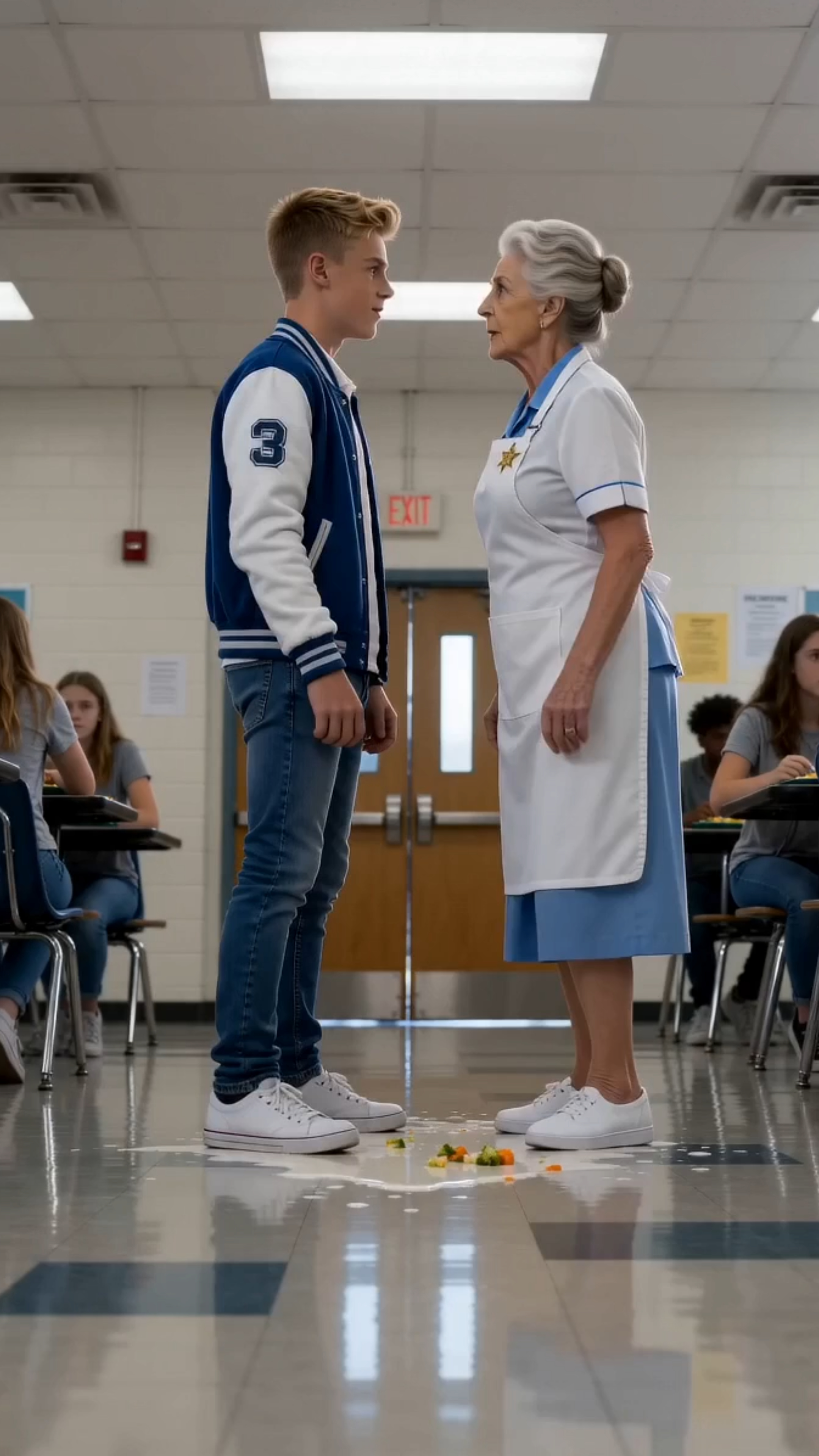 The School Bully Thought He Was Untouchable Until The 60-Year-Old “Lunch Lady” Dropped Her Apron And Revealed A Secret That Left The Entire State In Absolute Shock.