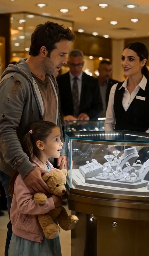 Una Niña Entró a una Joyería de Lujo Tomando la Mano de Su Padre… y la Empleada Descubrió Demasiado Tarde Quién Era Él
