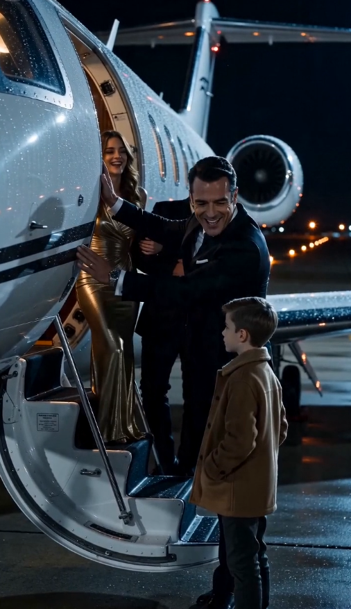 EL MILLONARIO HUMILLÓ A UN NIÑO FRENTE A SU JET PRIVADO… HASTA QUE EL AVIÓN LO RECONOCIÓ COMO EL VERDADERO HEREDERO