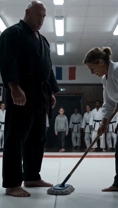 LA FILLE DE LA FEMME DE MÉNAGE EST MONTÉE SUR LE TATAMI… ET SON PREMIER MOUVEMENT A DÉTRUIT LE MAÎTRE DU DOJO