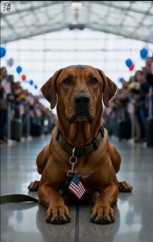 The Entire Airport Burst Into Applause… Then One Military Dog Stole Every Heart