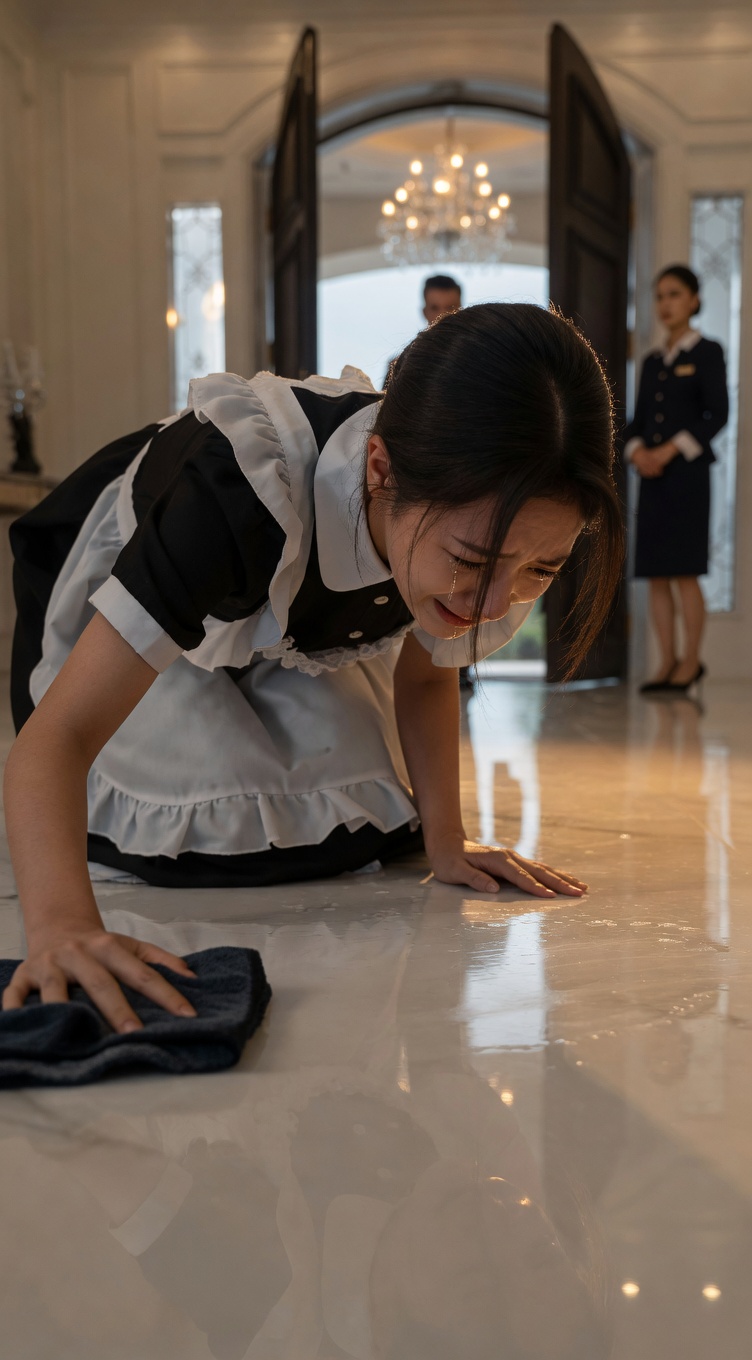 The Billionaire Father Found His Daughter Scrubbing Floors… And The Stepmother Lost Everything