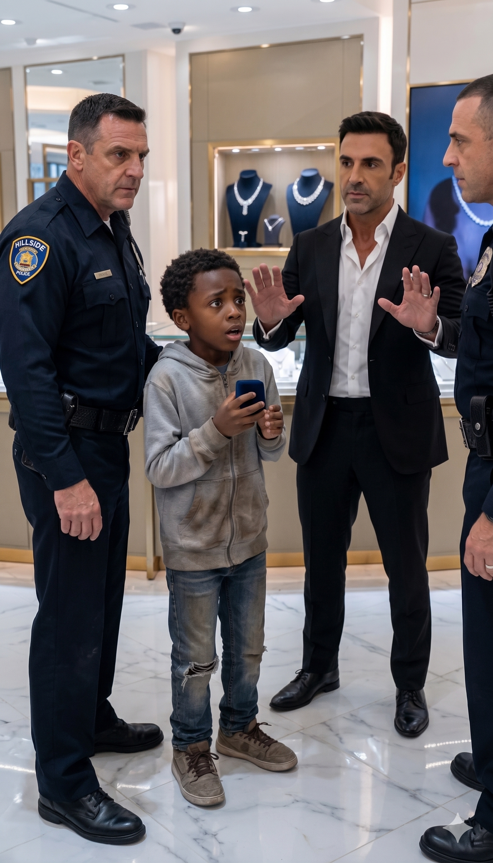 The Luxury Jewelry Store Went Silent After The Poor Child Revealed His Mother’s Pendant