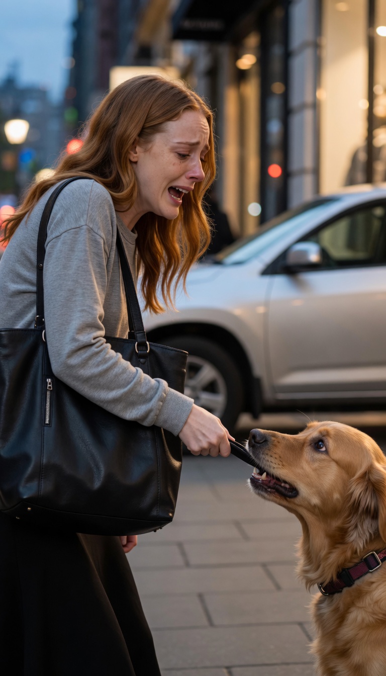 The Stray Dog Refused To Let Go Of Her Bag For One Heartbreaking Reason