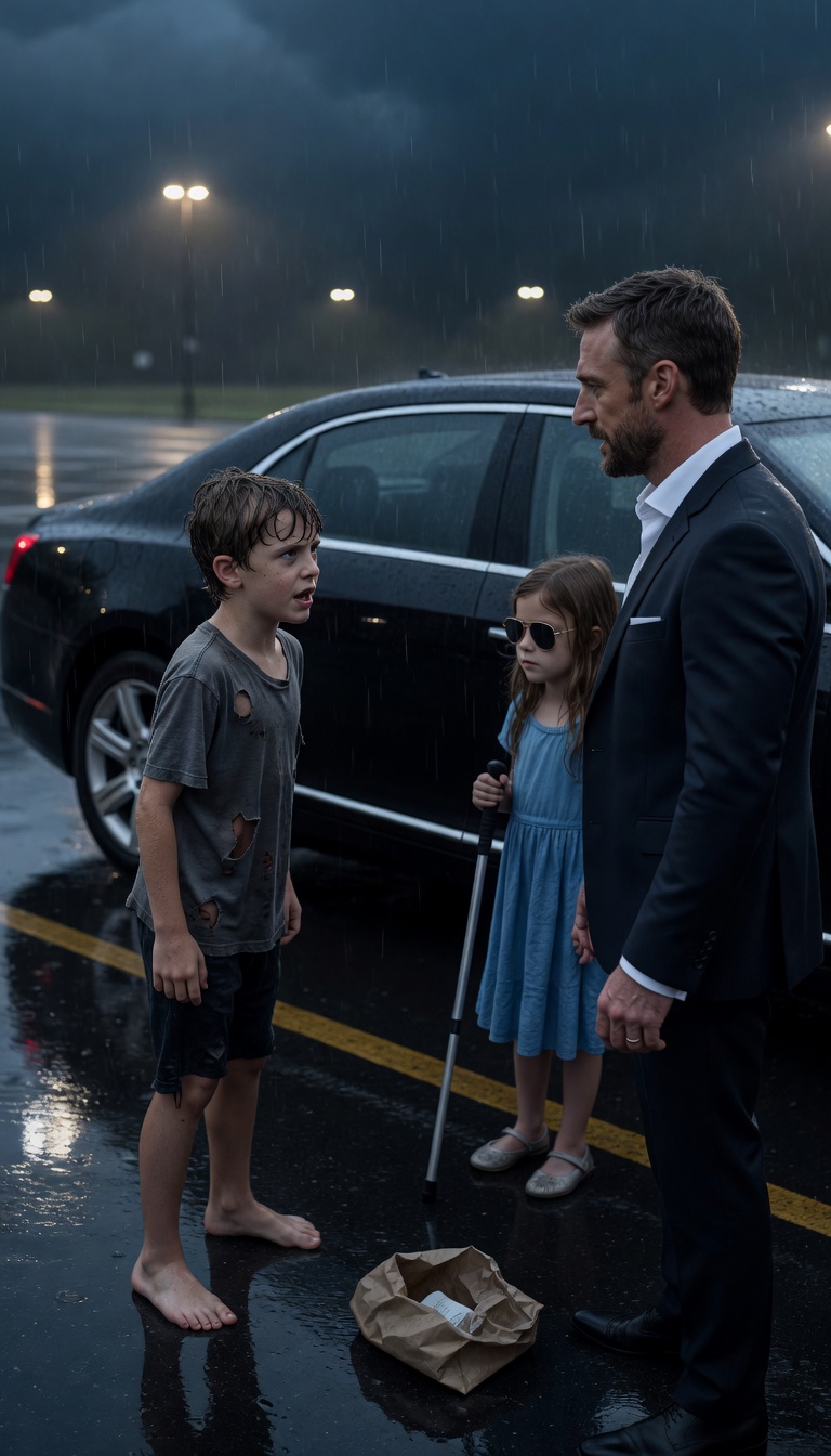 A Soaked Little Boy Walked Into The Mansion… And Destroyed A Billionaire’s Perfect Lie