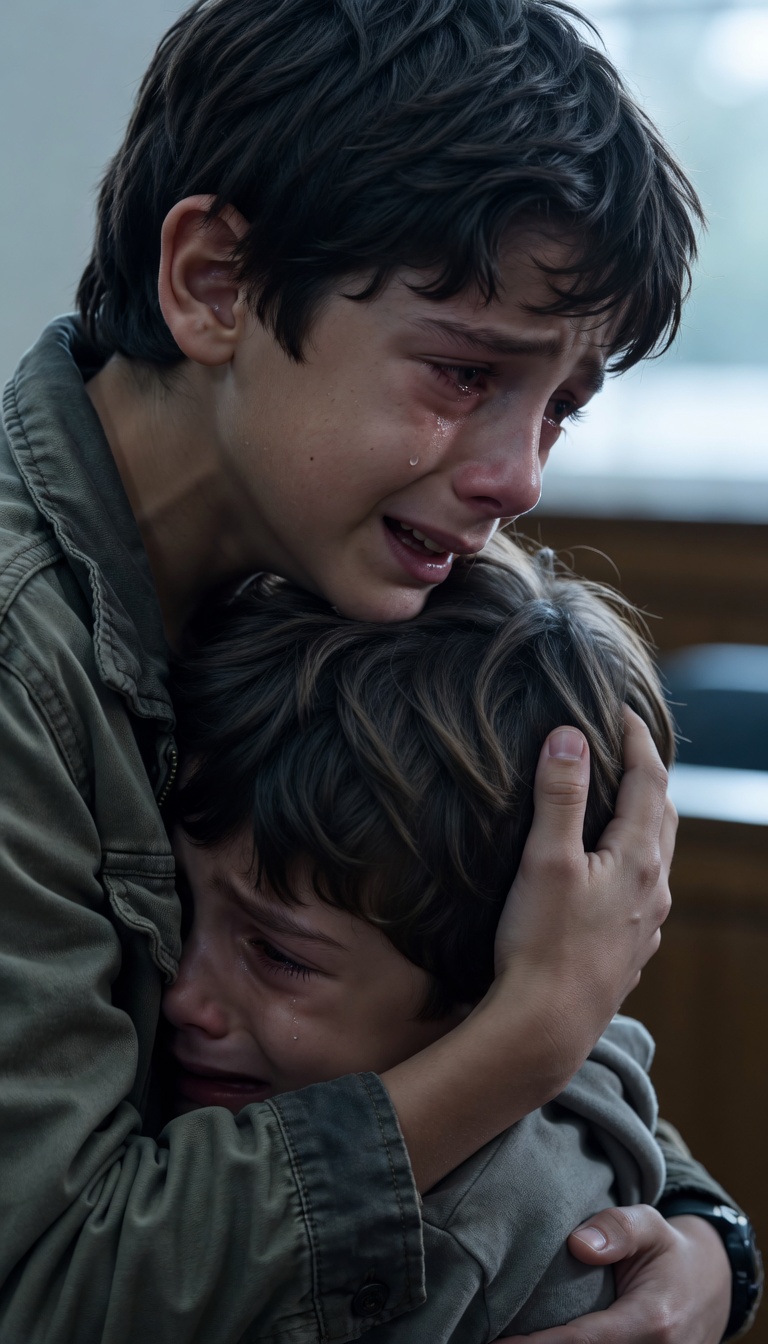 A Teenager Held Onto His Little Brother Like Losing Him Would Destroy Everything