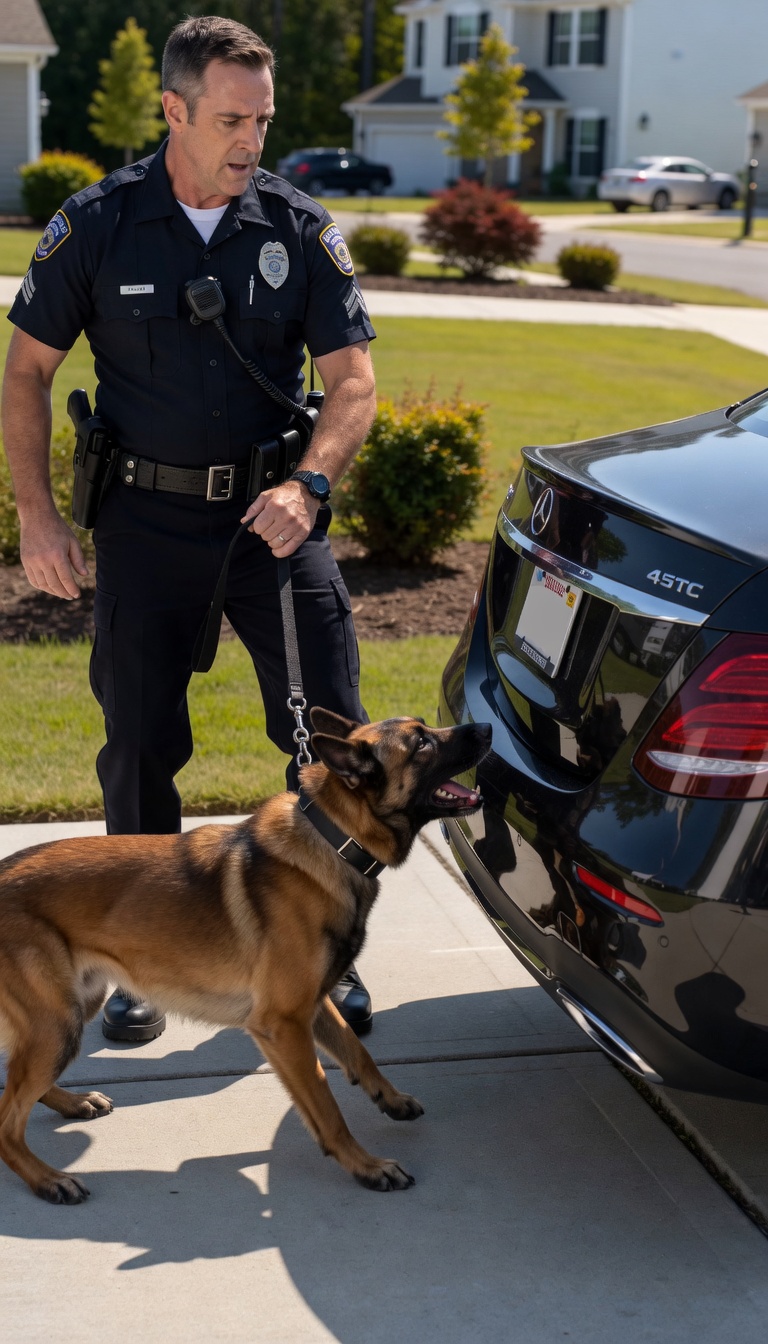 The K-9 Attacked A Black Mercedes… And Uncovered A Horrifying Secret