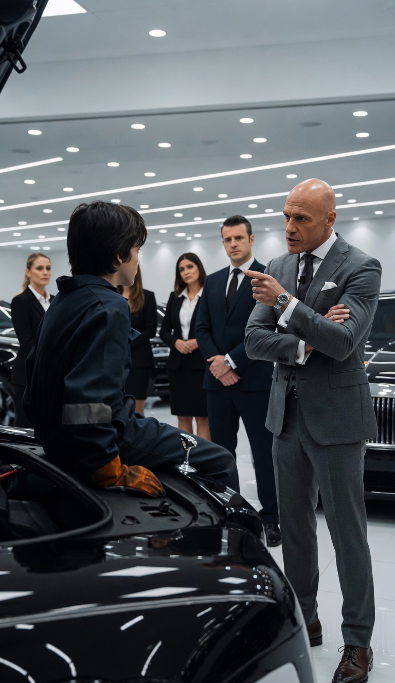 The Billionaire Offered The Boy His Dealership As A Joke… Then The Engine Started
