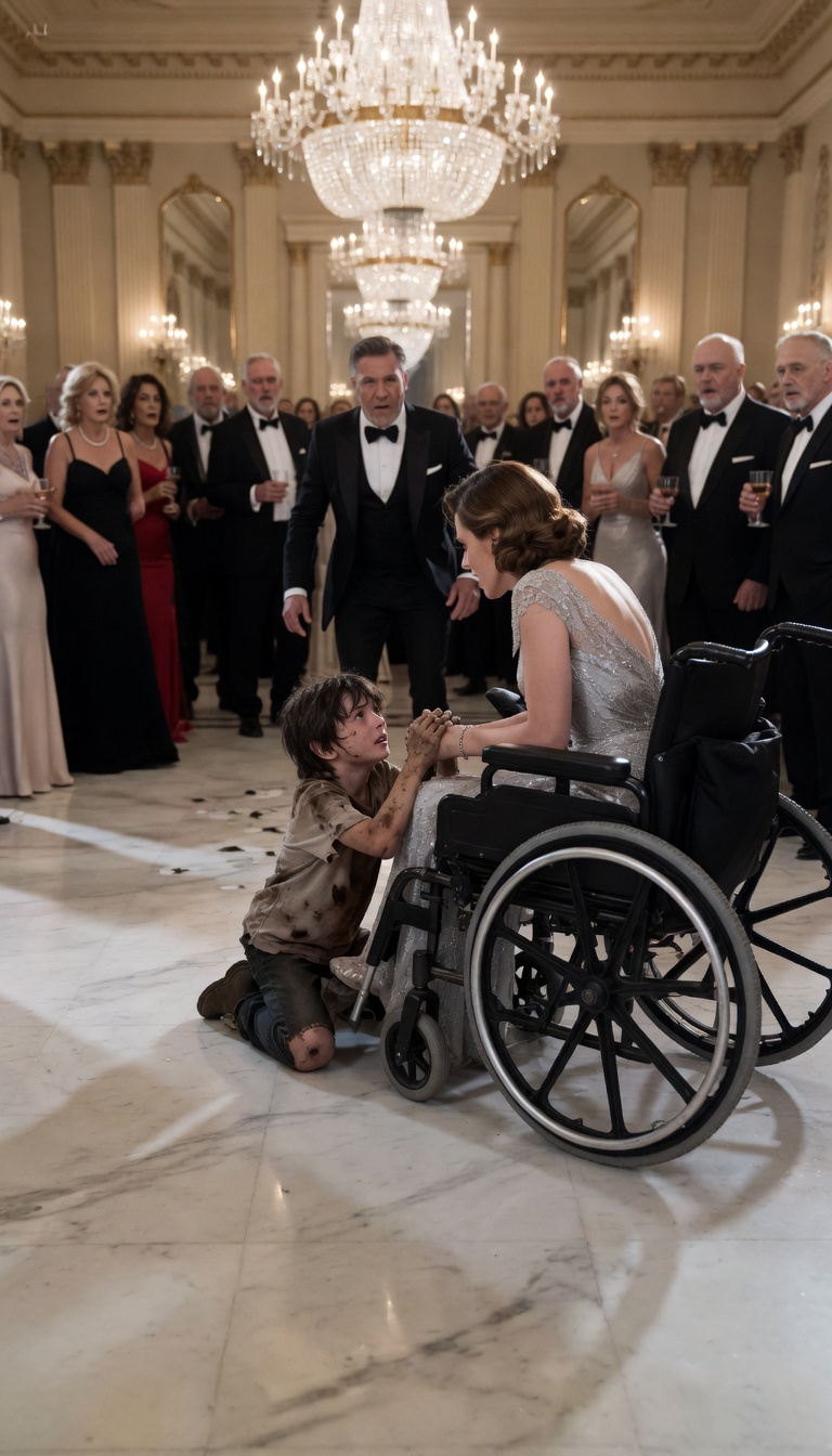 The Millionaire Woman Froze When The Boy Held Her Hand