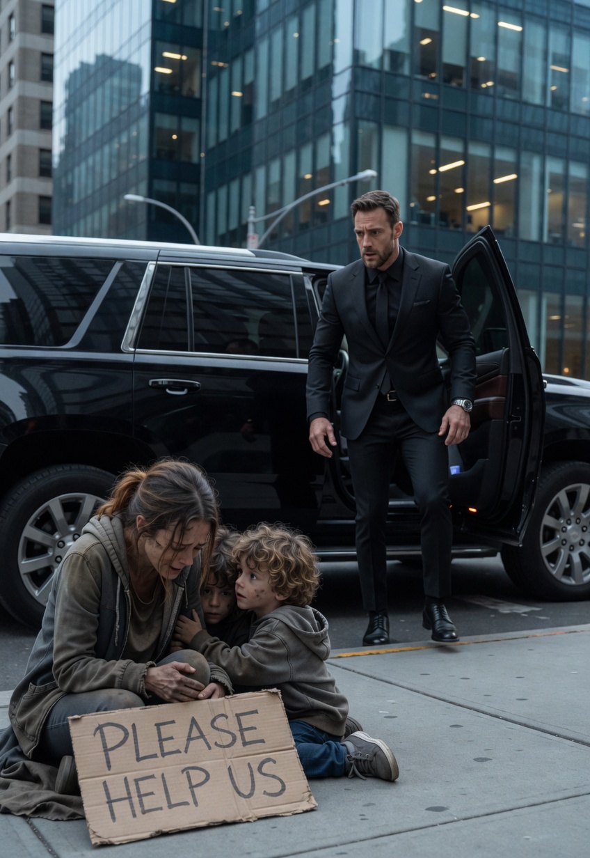 A Homeless Mother Looked Up At The Billionaire… And Everything Changed