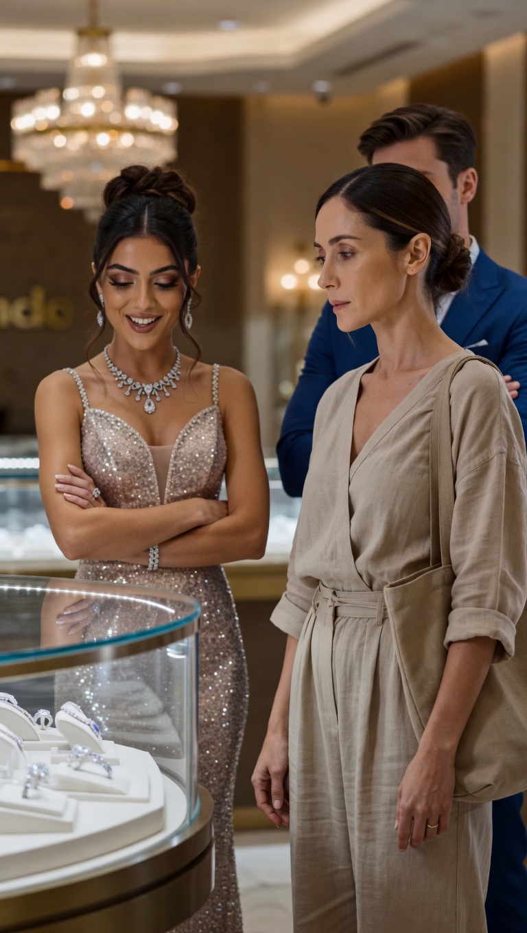 The Linen Shroud of True Power: How an Arrogant Socialite’s Judgment Shattered at the Diamond Counter