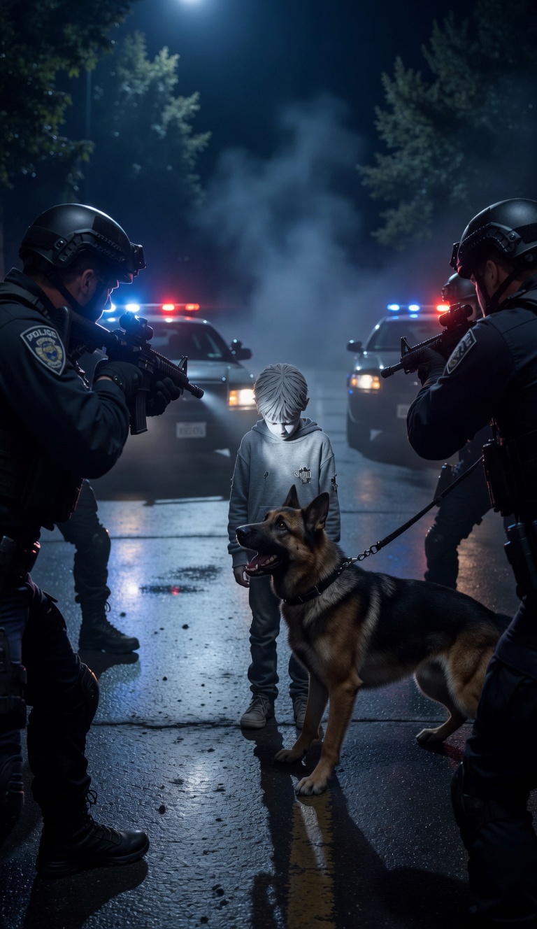 The Police Dog Attacked The Boy… Until An Invisible Force Exploded Across The Street