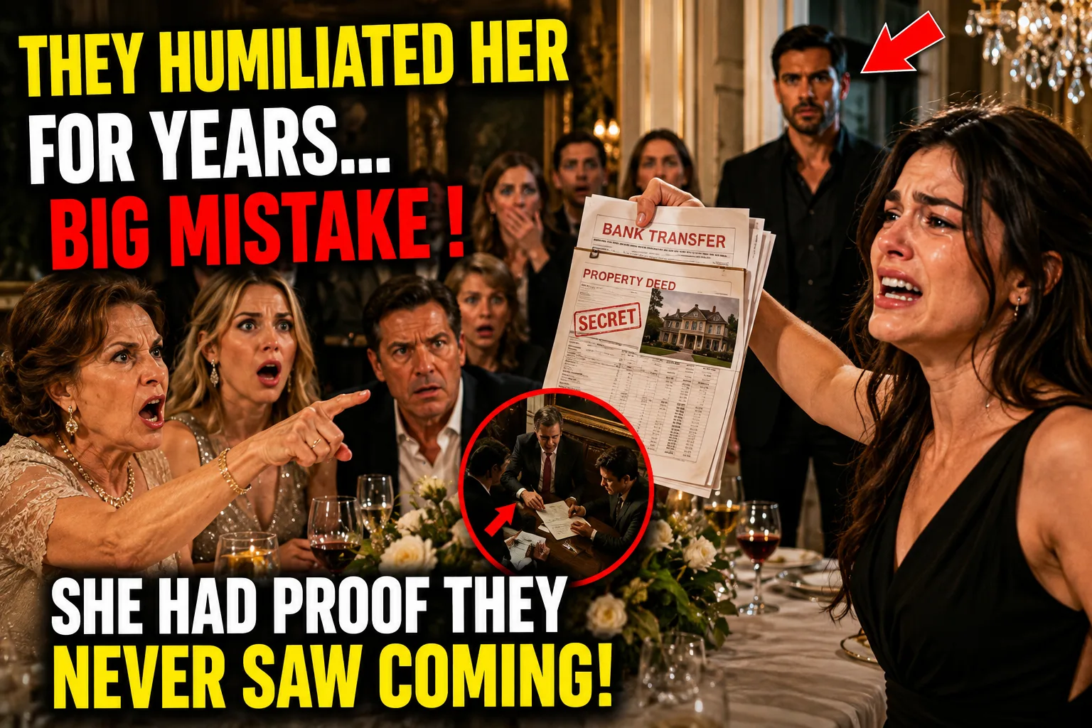 SHE ENDURED THEIR HUMILIATION FOR YEARS—UNTIL ONE SECRET TURNED THE ENTIRE FAMILY AGAINST EACH OTHER