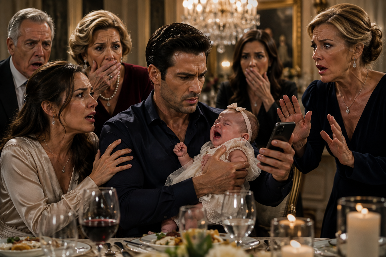 THE BABY STARTED CRYING AT DINNER—THEN ONE PHONE CALL EXPOSED THE FAMILY’S SECRET