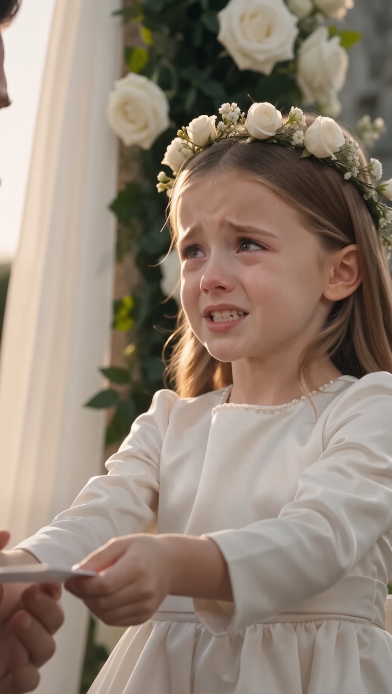 HIS 7-YEAR-OLD DAUGHTER HANDED HIM A SECRET NOTE BEFORE HE SAID “I DO”—THE WEDDING ENDED MINUTES LATER