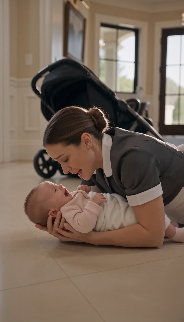 SHE PUSHED HER NEWBORN GRANDDAUGHTER’S STROLLER DOWN THE STAIRS—BUT THE VIDEO EXPOSED WHO WAS REALLY BEHIND IT