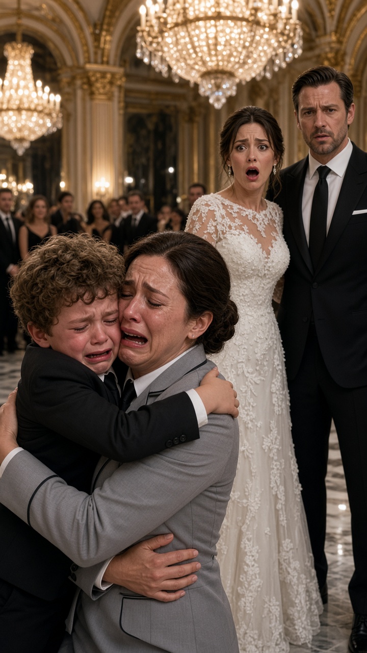 EL NIÑO INTERRUMPE LA BODA DE SU PADRE CON UN RELOJ DE SU MADRE «MUERTA»… Y CUANDO LO ABRIERON, LA NOVIA INTENTÓ HUIR