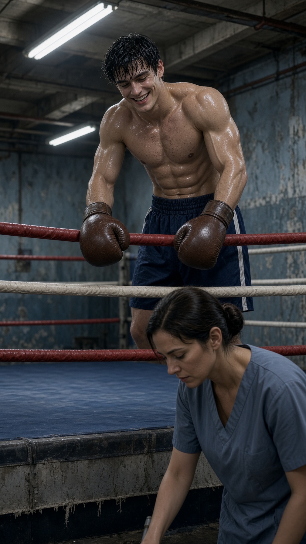 EL BOXEADOR SE BURLÓ DE UNA LIMPIADORA Y LA RETÓ A SUBIR AL RING… PERO CUANDO EL ENTRENADOR PRONUNCIÓ SU NOMBRE, DESCUBRIÓ UNA VERDAD QUE LO DEJÓ HELADO