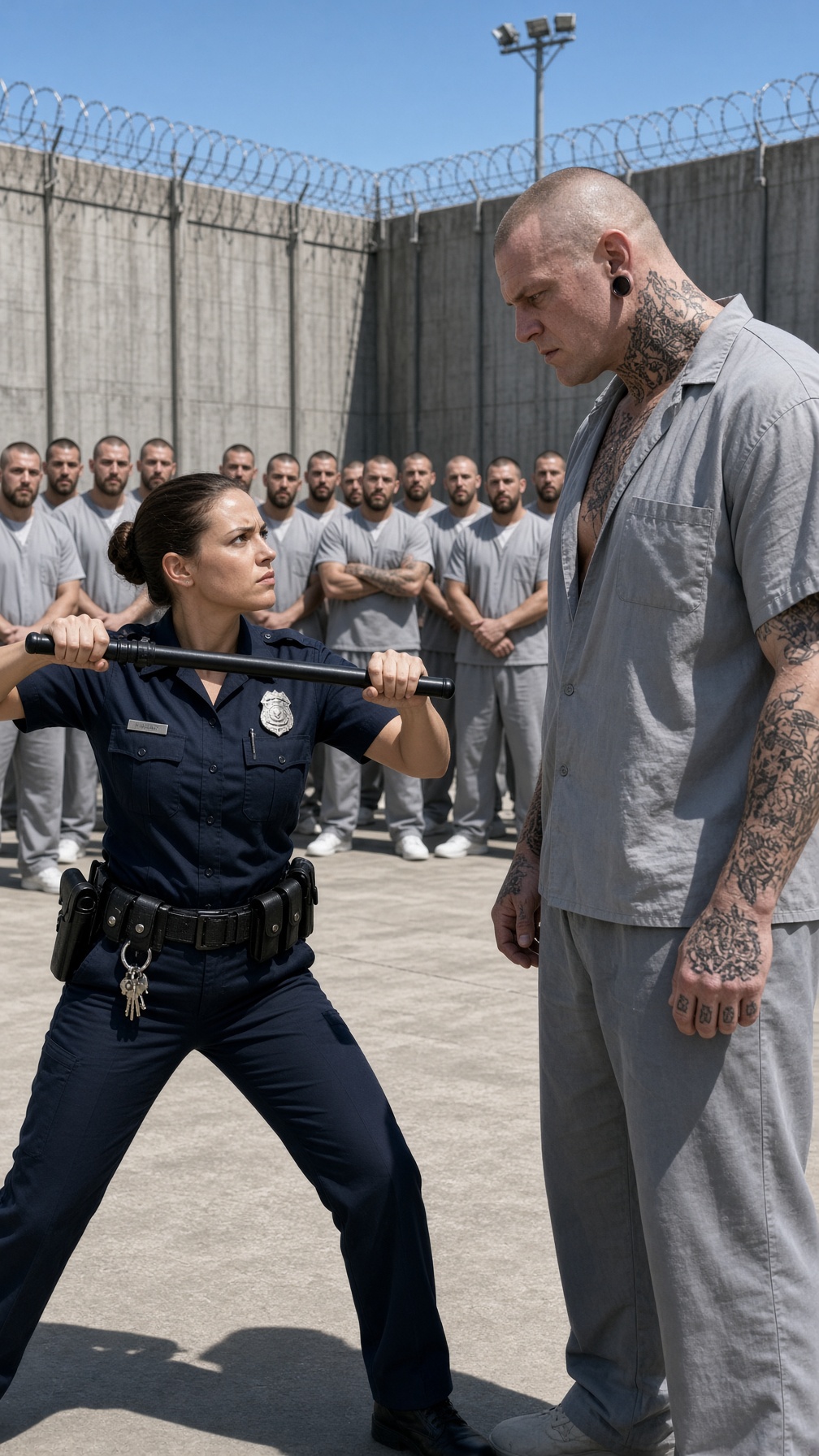 EL PRESO MÁS TEMIDO DE LA CÁRCEL SE BURLÓ DE UNA FUNCIONARIA Y LE PUSO LA MANO ENCIMA… PERO CUANDO ELLA SACÓ LA DEFENSA, TREINTA RECLUSOS DESCUBRIERON QUIÉN TENÍA REALMENTE EL CONTROL