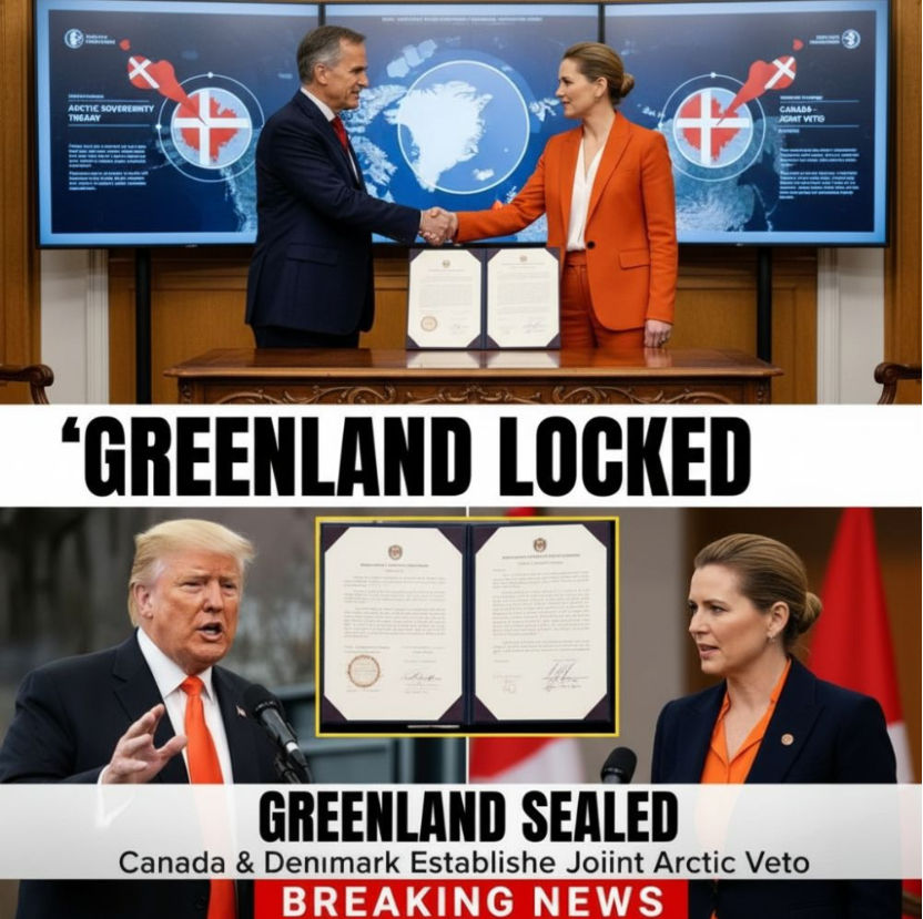 GREENLAND “CLOSED” TO THE U.S.? CANADA–DENMARK SIGN HISTORIC ARCTIC PACT, TRUMP RESPONDS FURIOUSLY