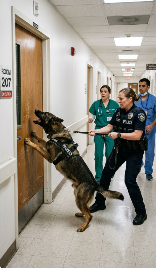 Police Dog Refused to Leave Room 207… The Secret Behind the Wall Shocked Everyone