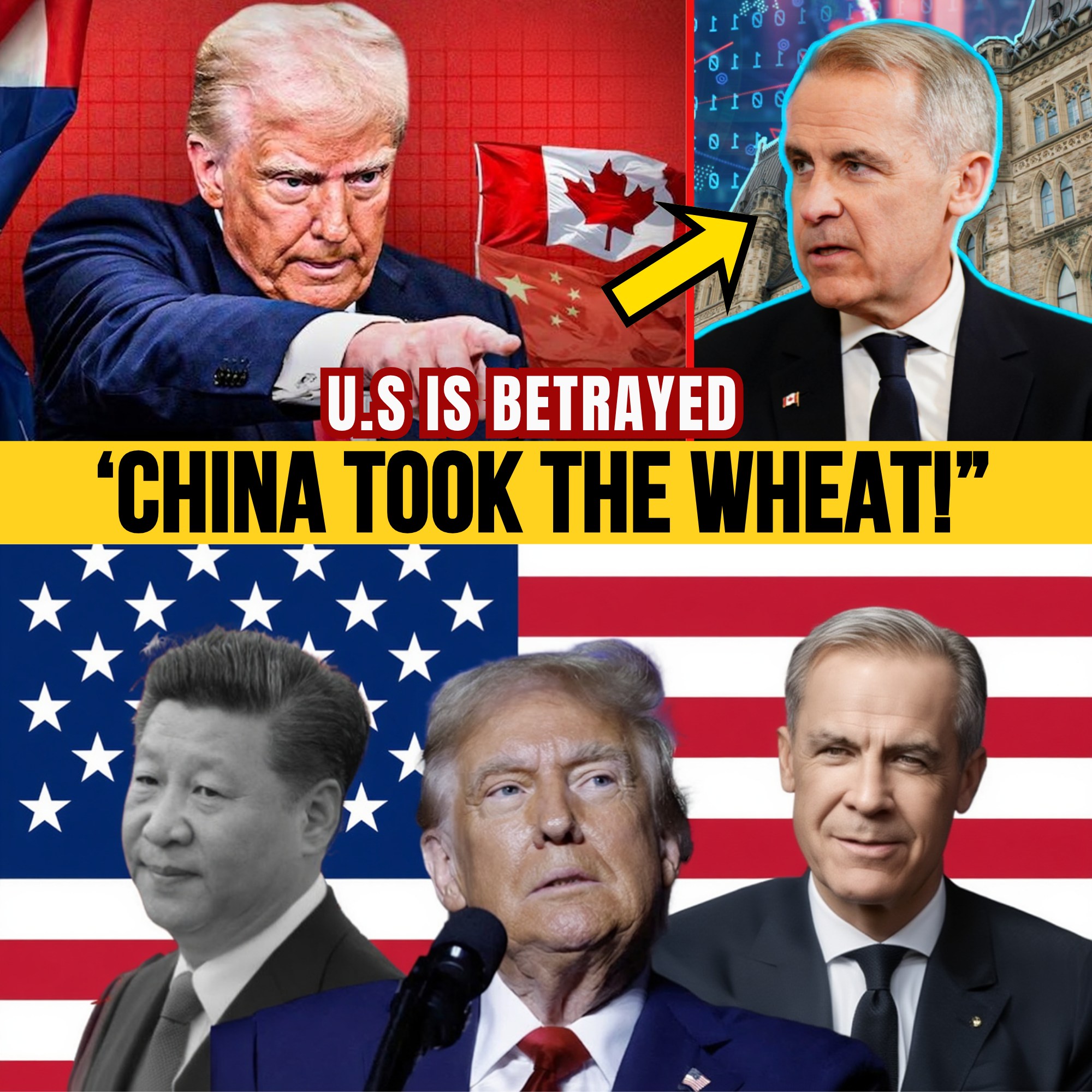 T.R.U.M.P FROZEN IN SHOCK: $8 BILLION U.S. Wheat Market SEIZED Overnight — China Snatches EVERYTHING After Carney’s DEVASTATING Trade Pivot!