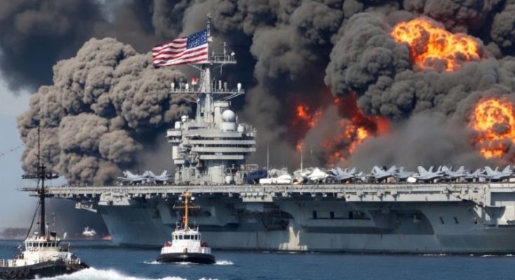 Shocking reports are circulating that a Russian Su-57 stealth fighter pilot has allegedly carried out a devastating strike on a U.S. aircraft carrier reportedly transporting more than 700 tanks.