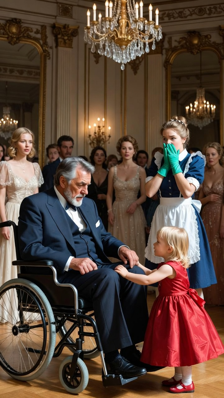 Wheelchair-Bound Billionaire Ignored at Gala—Until a Janitor’s Daughter Asked Him to Dance and Changed Everything