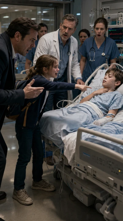 A Powerful Father Watched His Son Fade as Top Specialists Found No Answers — But When a Little Girl Whispered “Please… check his throat,” a Hidden Truth Finally Came to Light.105