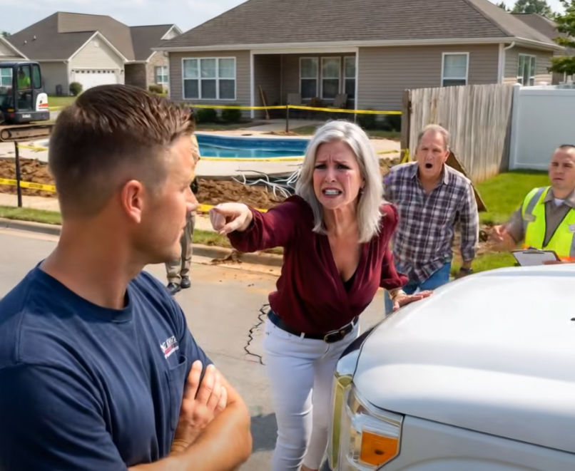 My HOA Neighbor Tried To Fine Me Over My Work Truck, But When I Checked The Rules, I Found Her Illegal Pool And Watched Her Lose $17,000, Her Backyard, And Her HOA Power...