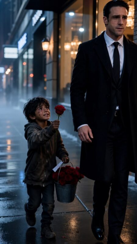 “Just one more flower… and my mother can finally get her medicine tonight.”