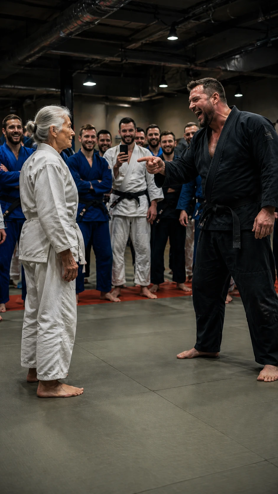 The Old Woman Stepped Onto the Mat. No One Knew the Coach Was About to Meet His Past.