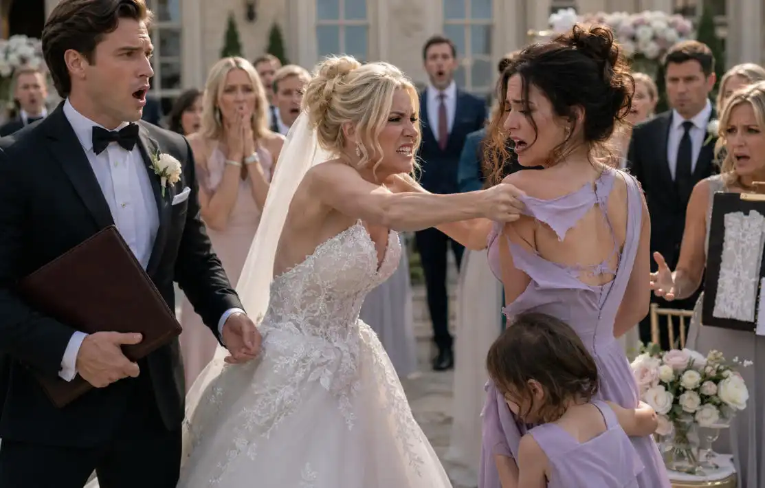 She Tore My Bridesmaid Dress and Said I “Smelled Poor”… Then One Phone Call Made Her REGRET Every Word