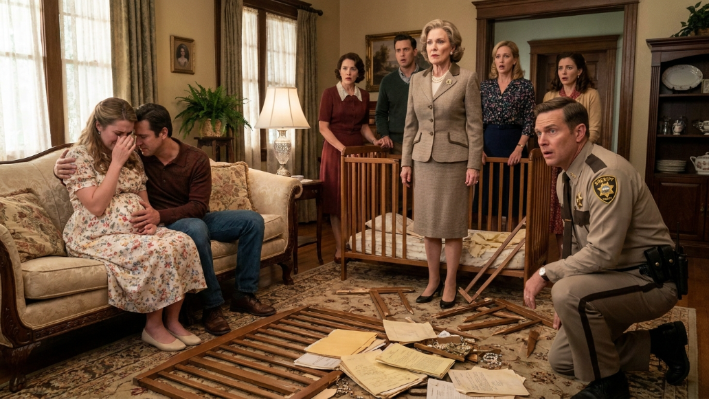 911 Call: MIL smashes pregnant DIL’s crib into pieces. But the hidden object inside the wood left the sheriff entirely speechless.