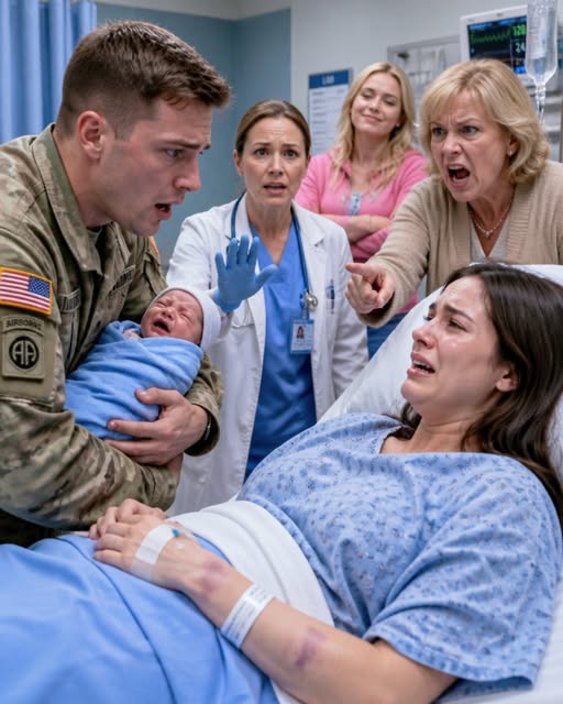 After Eight Months Away on Military Duty, I Came Home to Find My Newborn Son Burning With Fever and My Wife Curled Up Beside His Crib, Her Arms Covered in Bruises. My Mother Smirked, “She Needed to Be Taught a Lesson,” While My Sister Scoffed, “The Baby Is Her Responsibility.” I Didn't Raise My Voice. I Simply Waited Until Military Police, Child Protective Services, and My Attorney Walked Through the Door Behind Me. By Sunrise, They Had Been Arrested, Cut Out of the Family Estate, and Forced Out of the Home They Wrongly Believed Was Theirs.