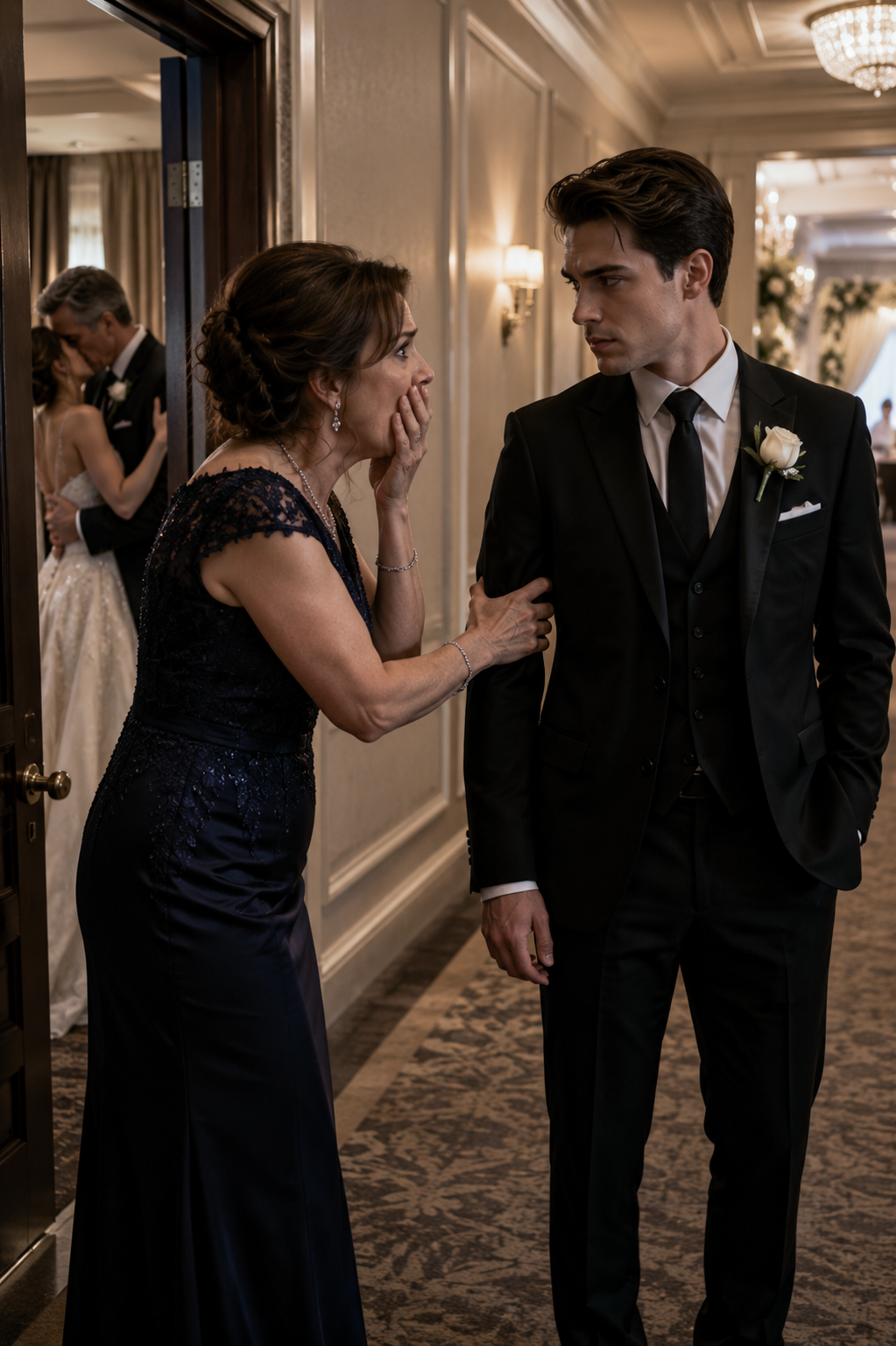 CHAPTER 1 :THE MOTHER CAUGHT THE BRIDE KISSING HER HUSBAND BEFORE THE WEDDING… THEN THE GROOM SAID HE ALREADY KNEW