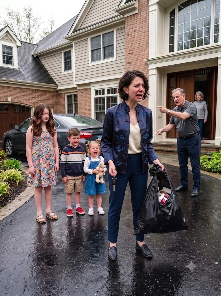 My Husband Chose His Mistress Over Our Family, So I Took Our Three Children to My Parents for Shelter—But My Father Looked at Us, Slowly Closed the Door, My Brother Refused to Help, My Sister Called Me “Impulsive”… So I Picked Up a Garbage Bag and Whispered Three Words That Changed Everything