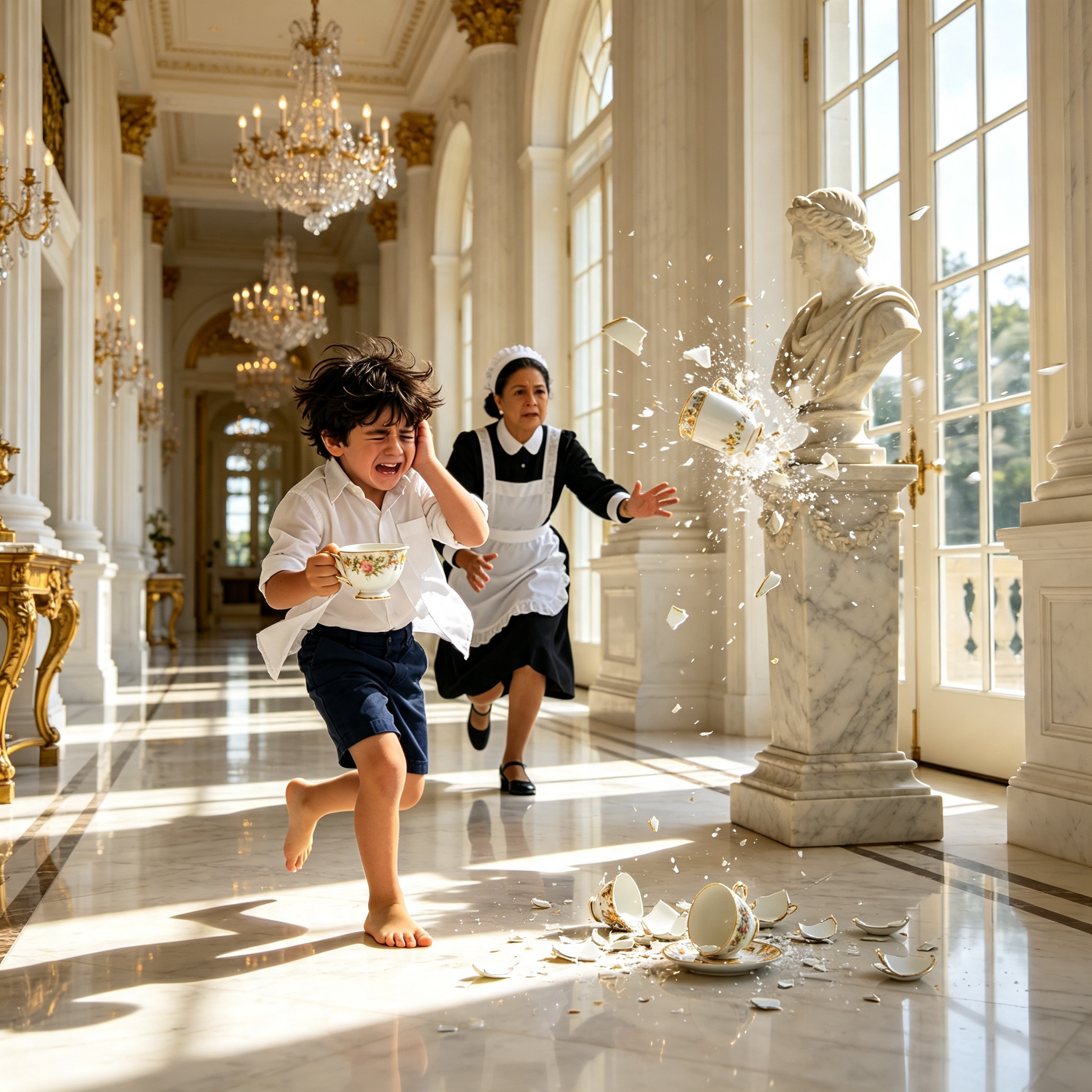 The Boy Who Shattered a Million-Dollar Mansion: How a Maid's Shocking Reaction Exposed a Family's Darkest Secret!