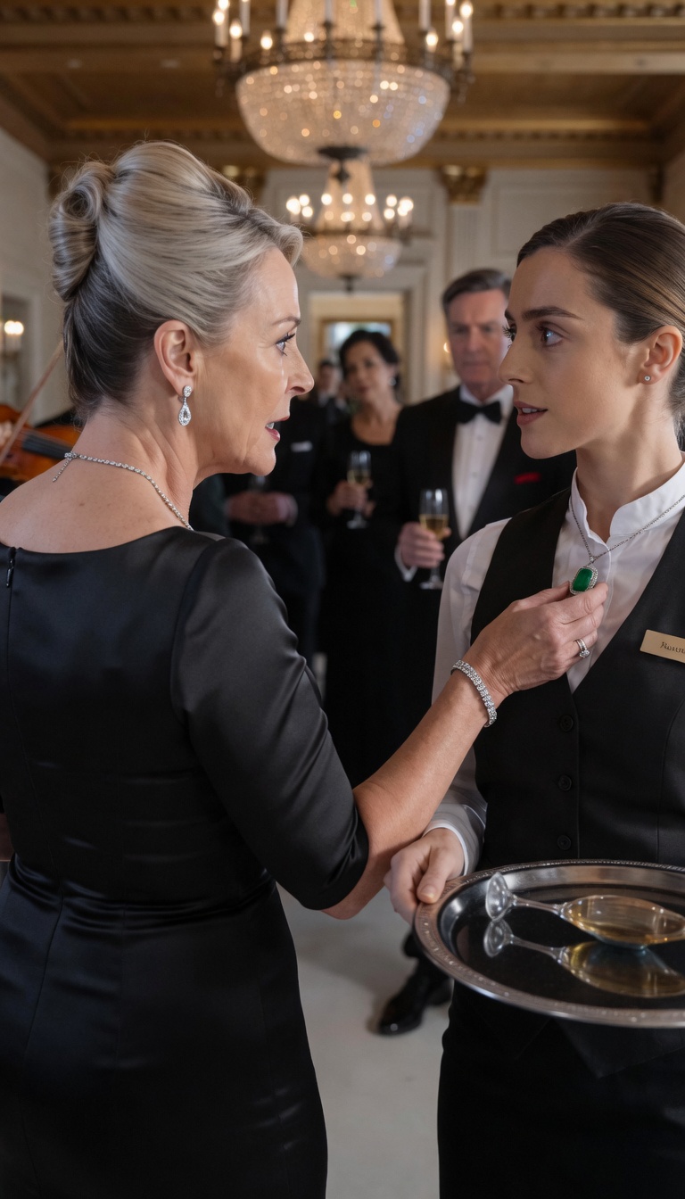 The Waitress’s Jade Pendant Made A Powerful Woman Collapse In Front Of The Entire Ballroom