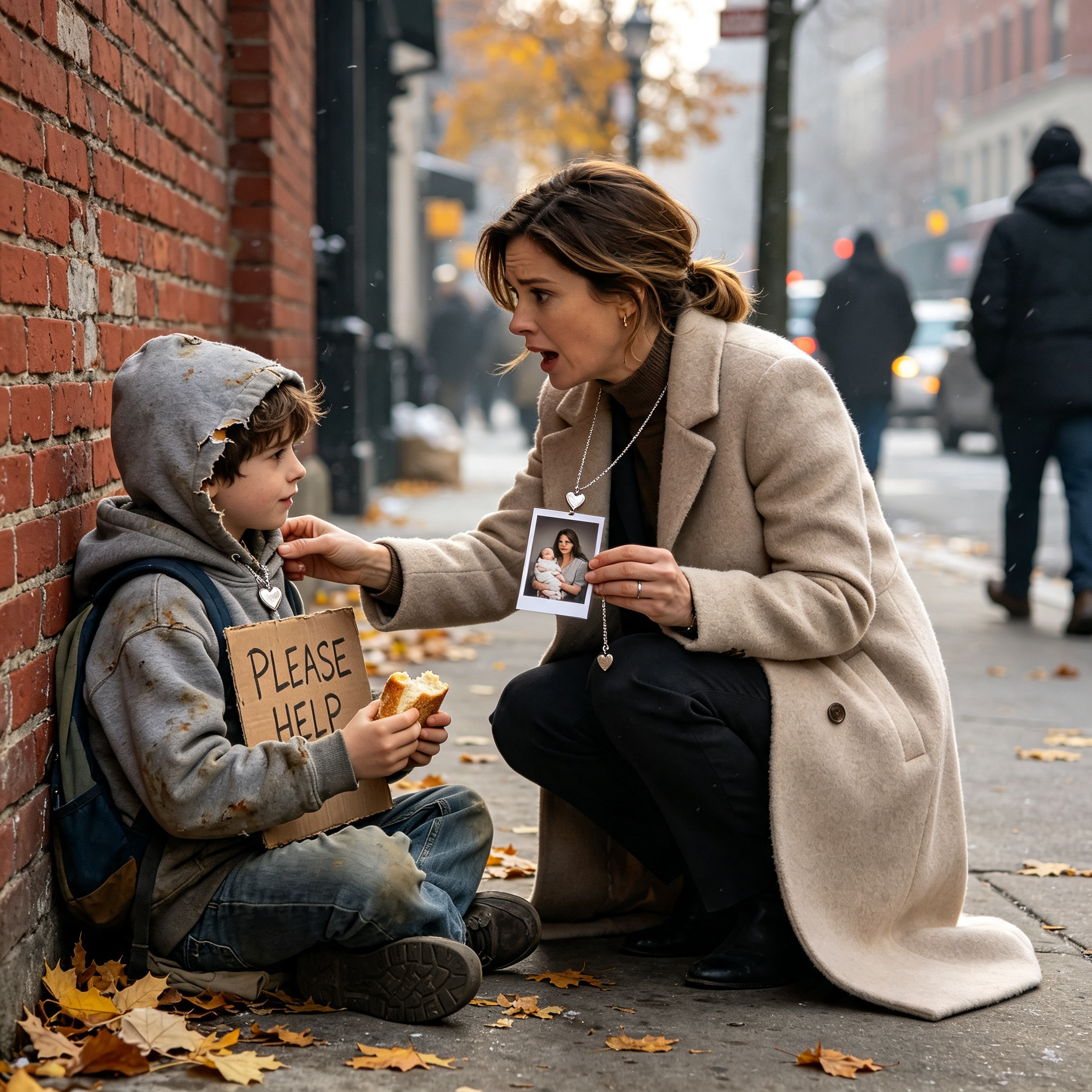 The Boy Wearing Her Missing Son's Necklace