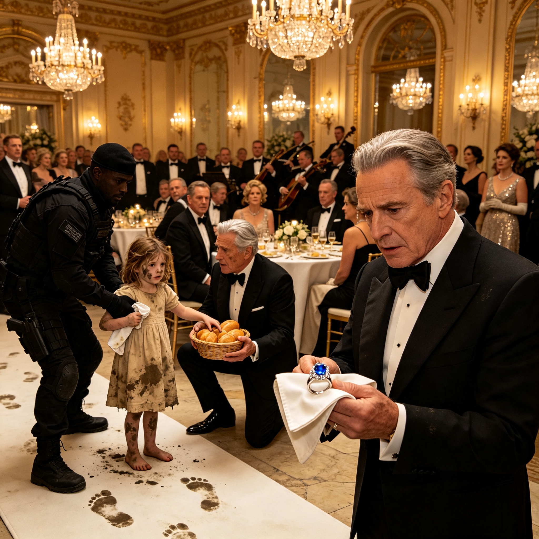 The Grand Ballroom of the Bellevue Estate was a sanctuary of gold leaf,  Baccarat crystal,  and diamond-encrusted tiaras.