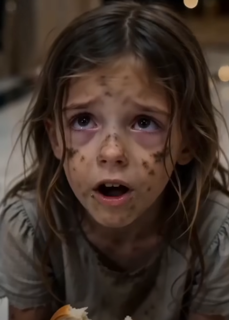 The millionaire came home for Christmas and found his little daughters eating moldy bread while his new wife danced downstairs covered in diamonds.