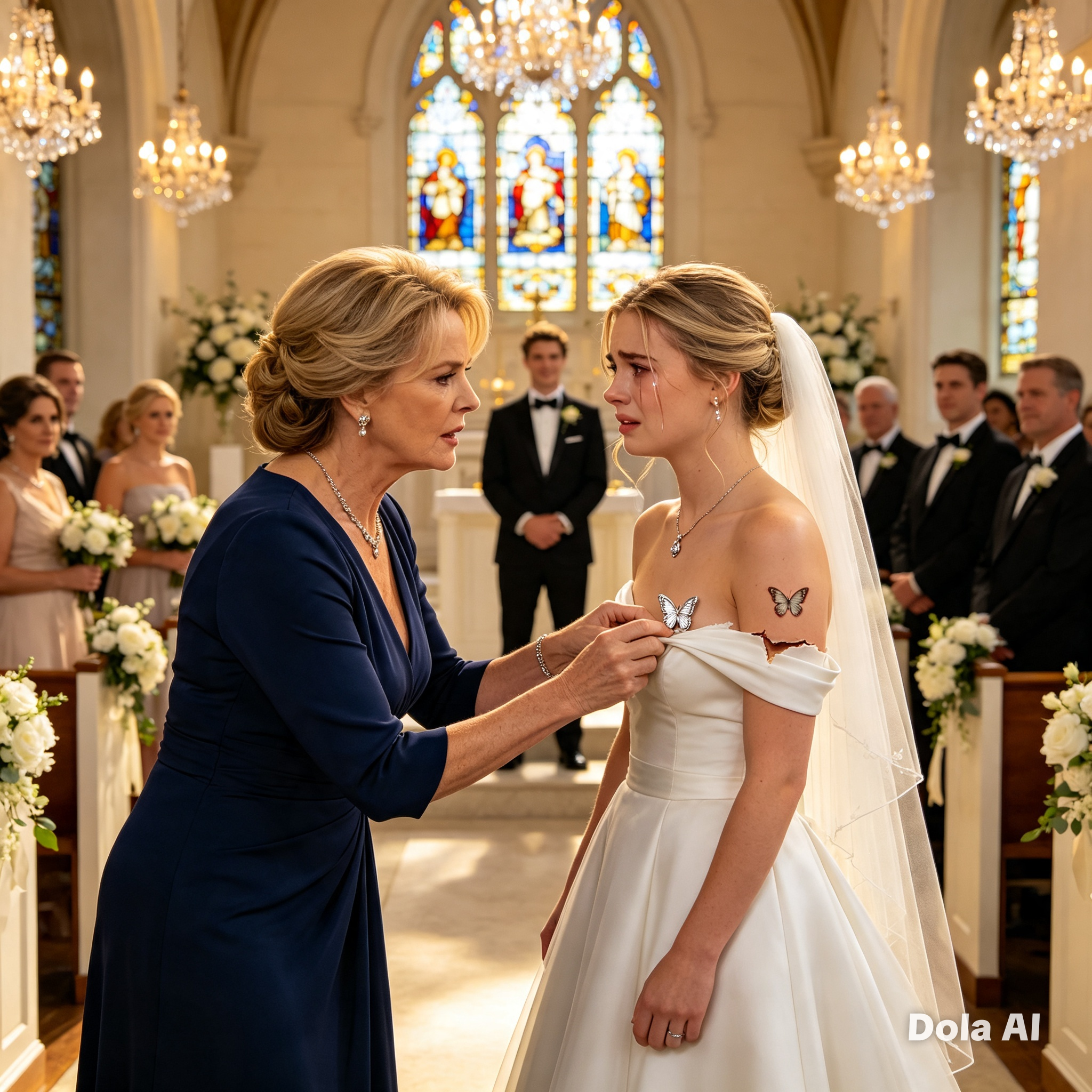 The Mysterious Mark Under the Wedding Dress