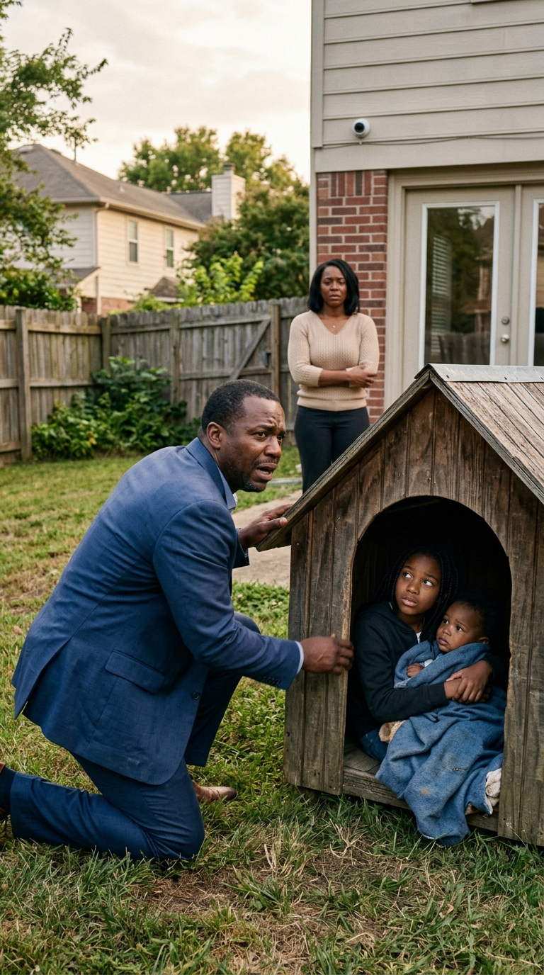 I Opened The Backyard Doghouse And Found My Children Inside — Then My Daughter Said The Cameras Were Only Off When My Wife Told Her They Were