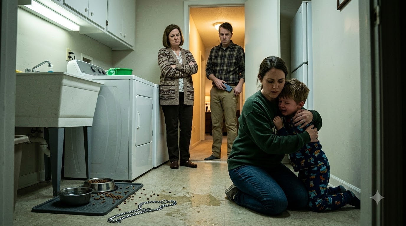 I Found My Four-Year-Old Son Wearing a Dog Chain Around His Neck and Eating From a Pet Tray—Then My Mother-in-Law Told Me, “Maybe Now He’ll Learn to Behave.”