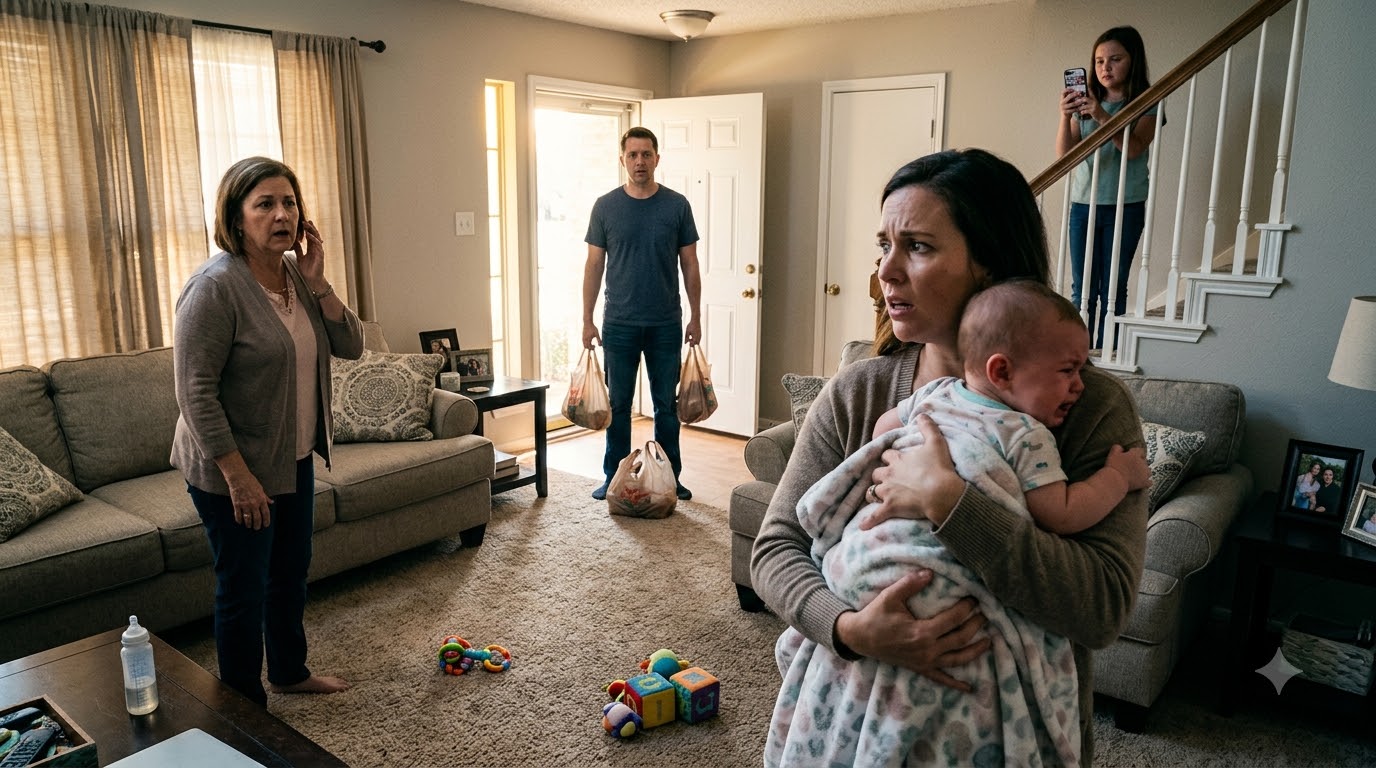 "My Mother-In-Law Threw My Seven-Month-Old Son Onto The Carpet For Crying—And My Reaction Stunned Everyone In The Room.
