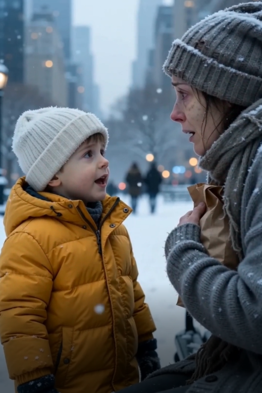 HE GAVE HIS MEAL TO A HOMELESS WOMAN